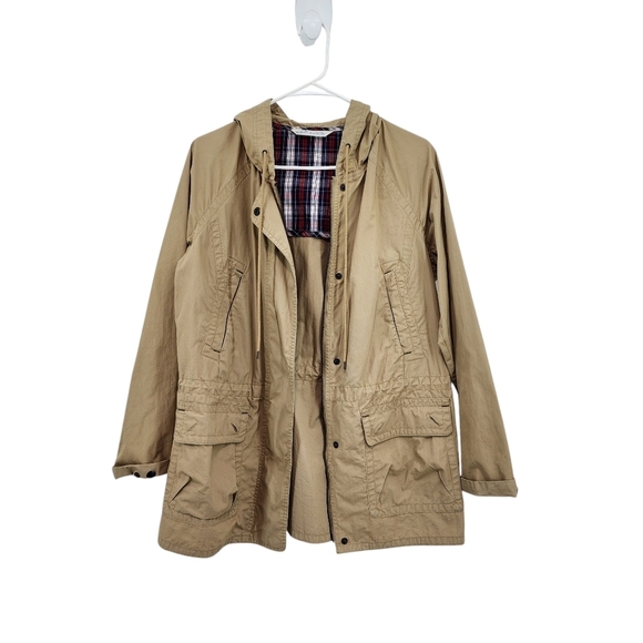 Woolrich Women’s Cotton Blend Utility Hooded Jacket - L - Picture 1 of 9